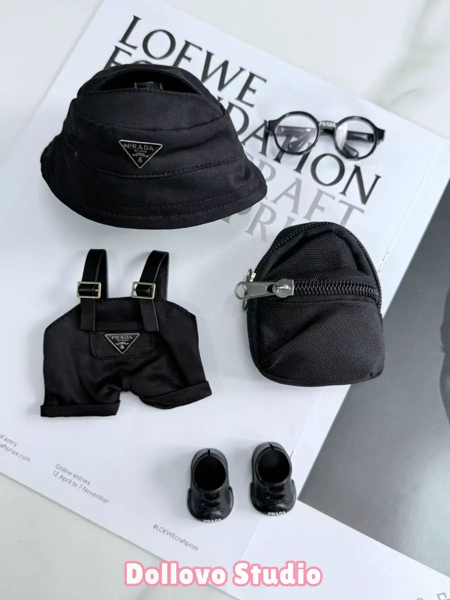 Prada All-Black City Overall Outfit