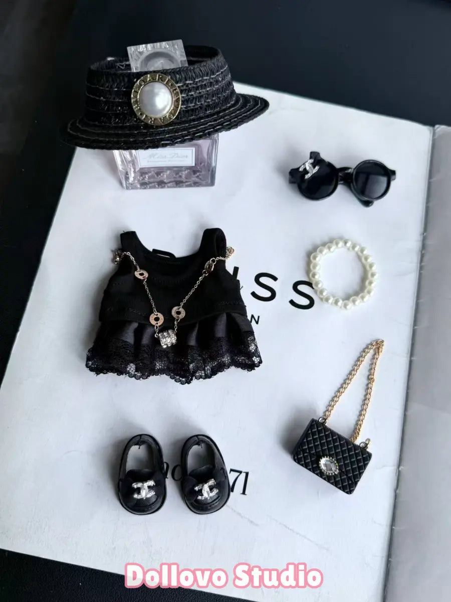 Chanel Midnight Pearl Dress Outfit