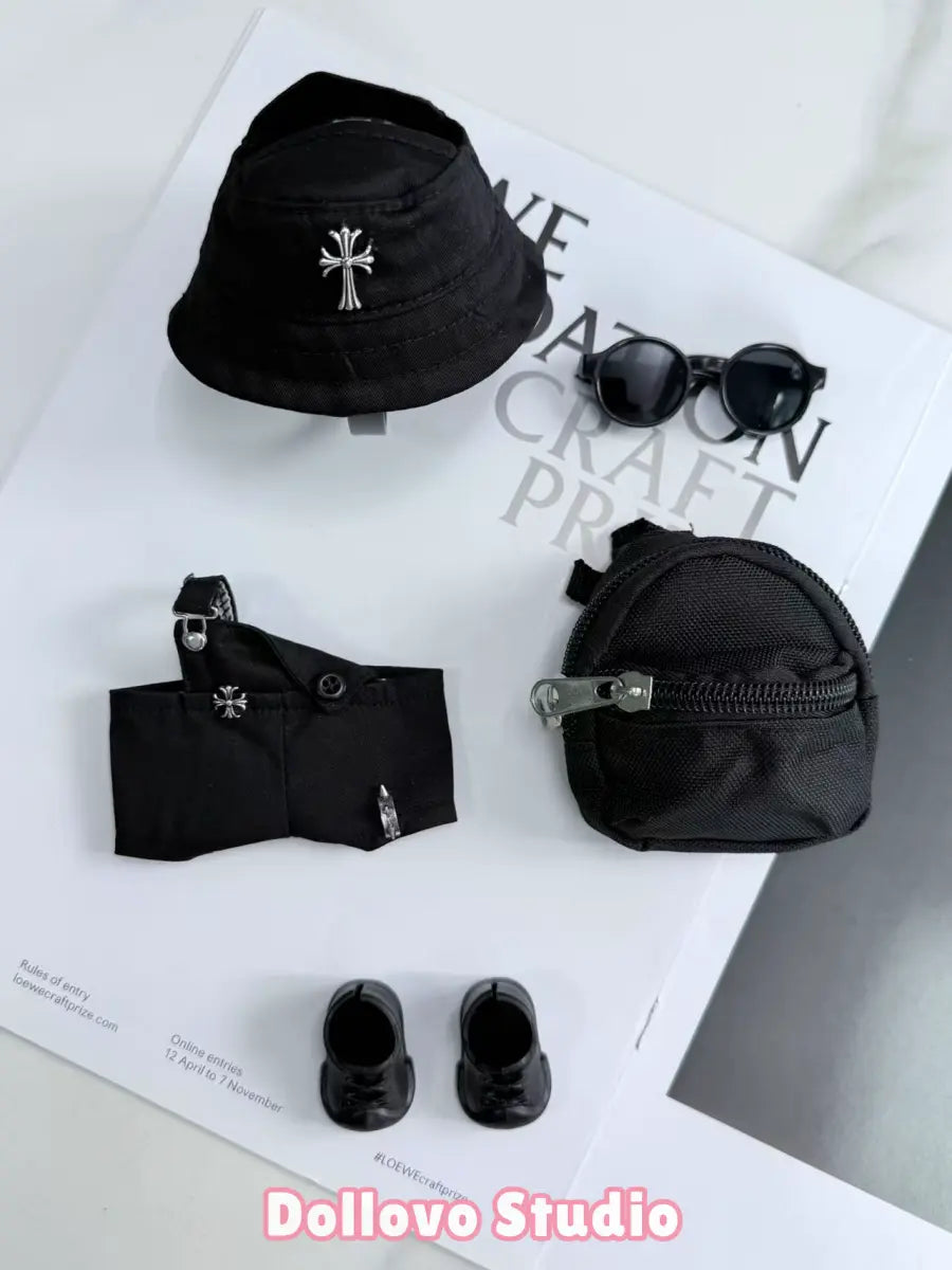 Chrome Heart All-Black City Overall Outfit