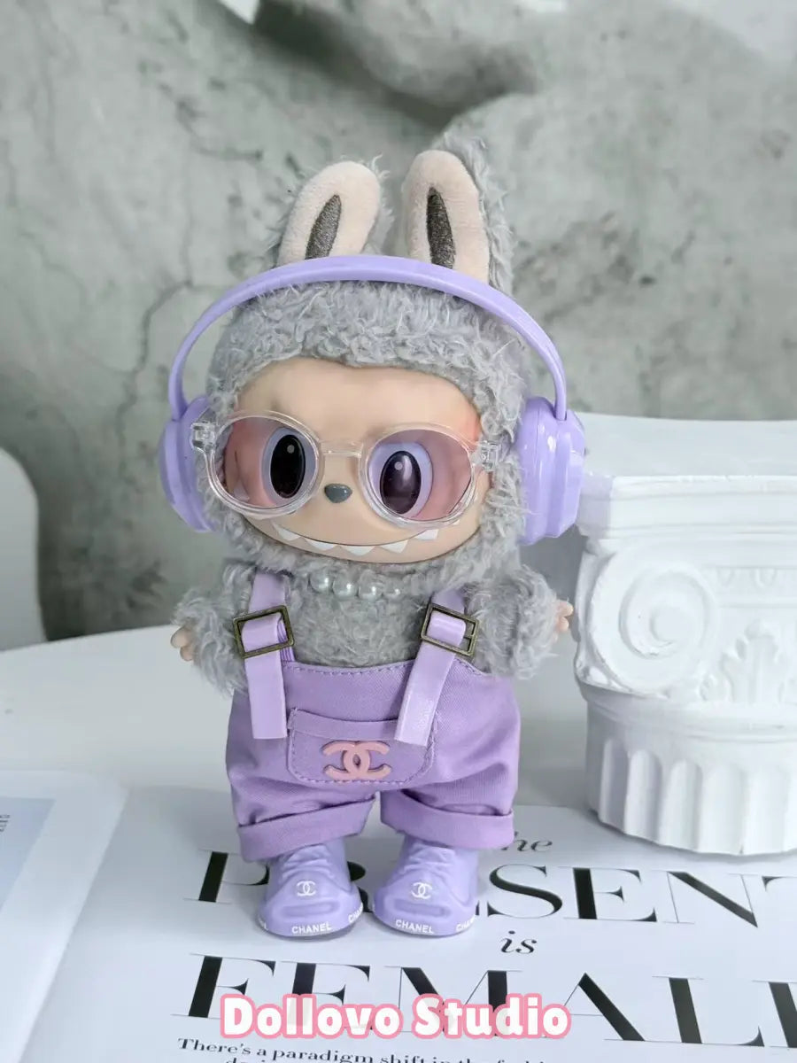 Chanel Street Vibe Overall Outfit with Headphone