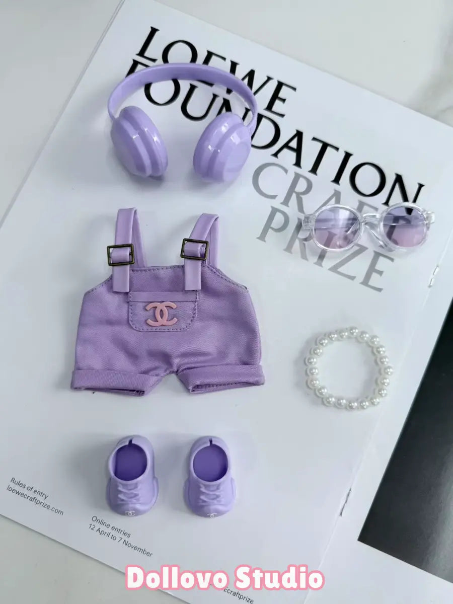 Chanel Street Vibe Overall Outfit with Headphone
