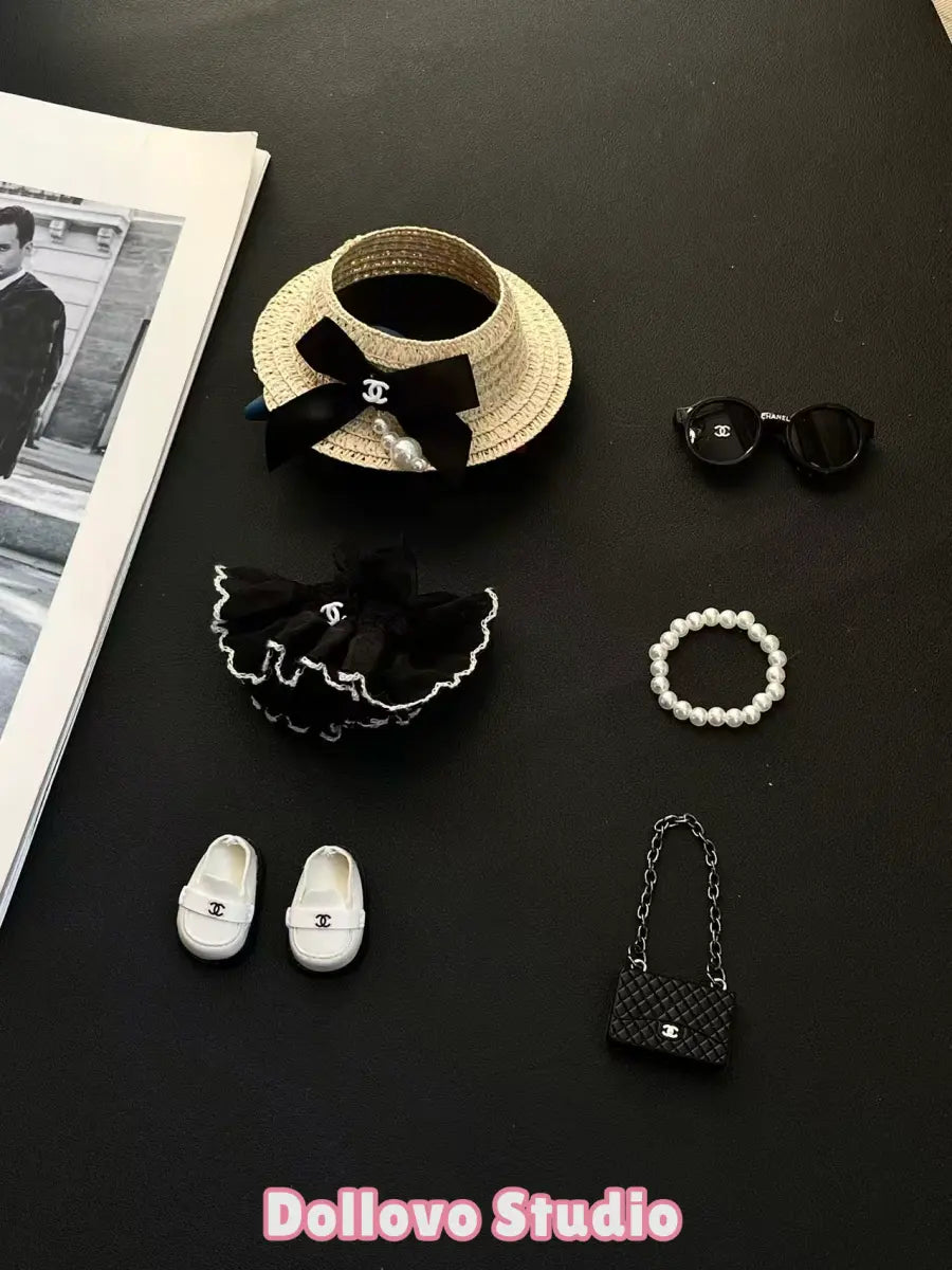 Chanel All-Black Summer Dress Outfit