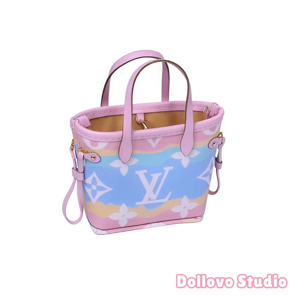 Handmade Mini Monogram Neverfull Tote for Doll
