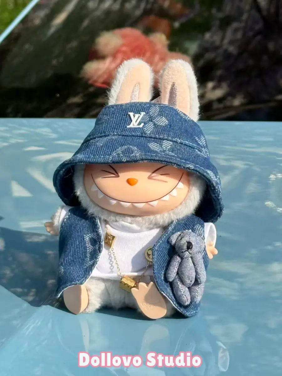 LV Teddy Bear Denim Outfit