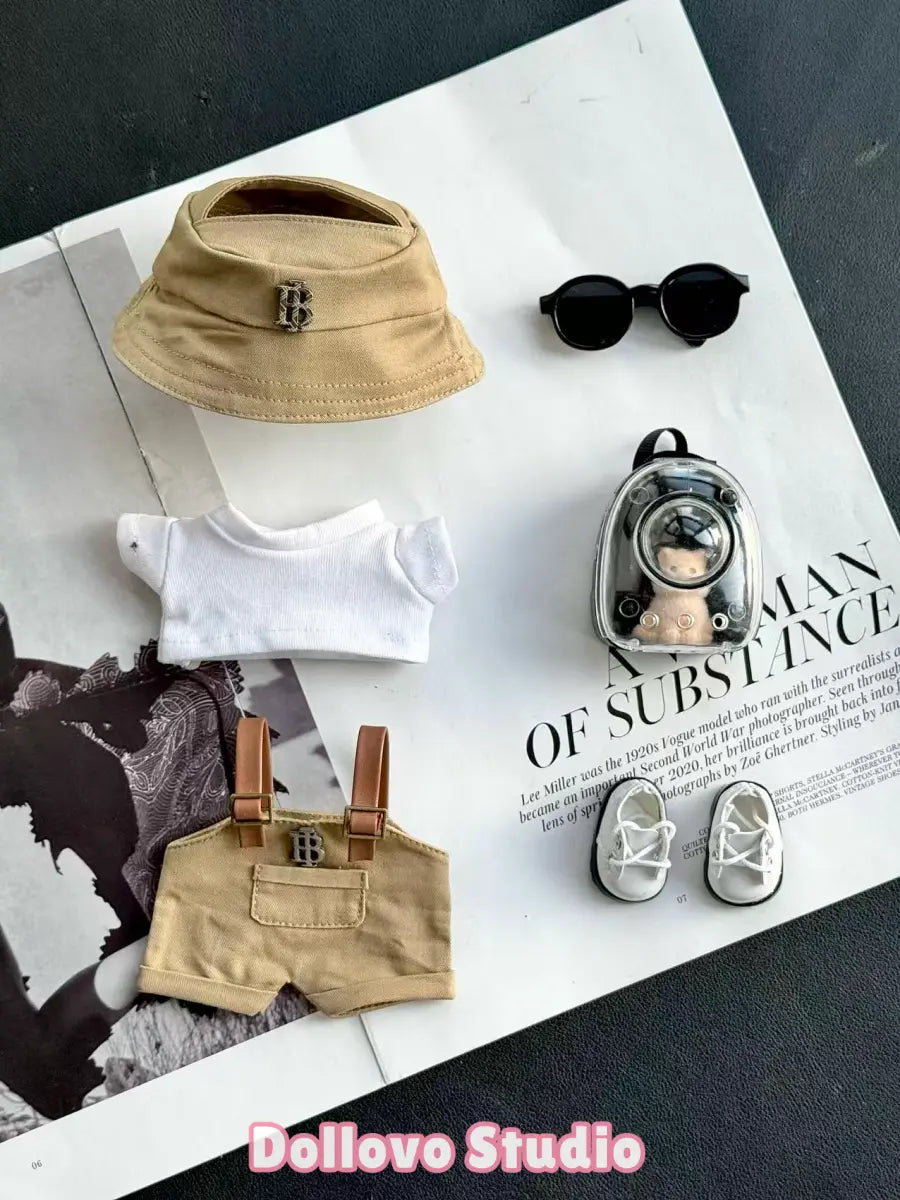 Burberry Vintage Street Walk Outfit with Cat Bag