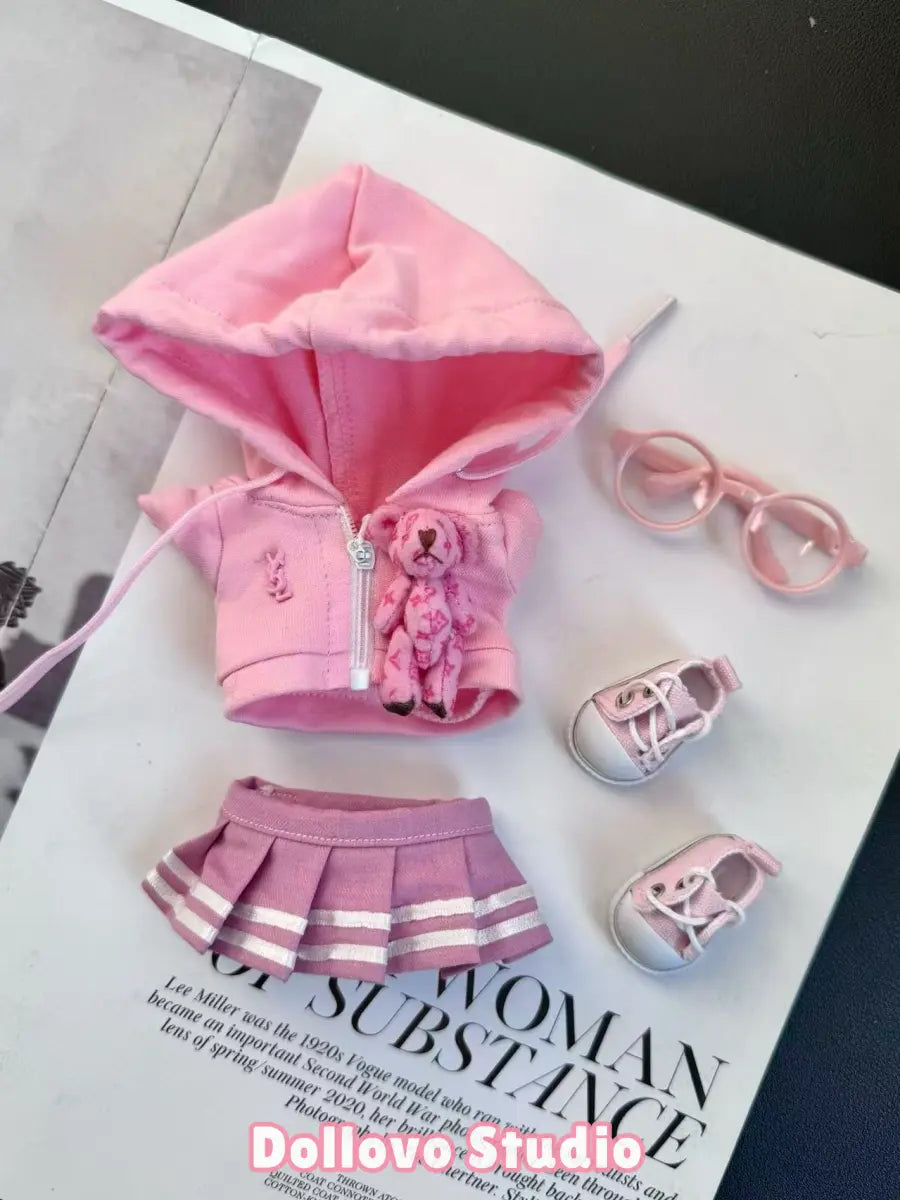YSL Pink Bear School Girl Outfit