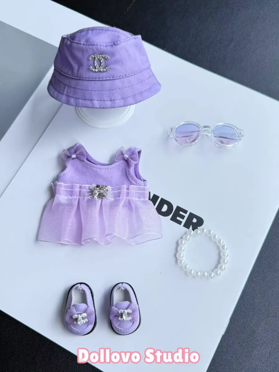 Chanel Lavender Lace Maxi Dress