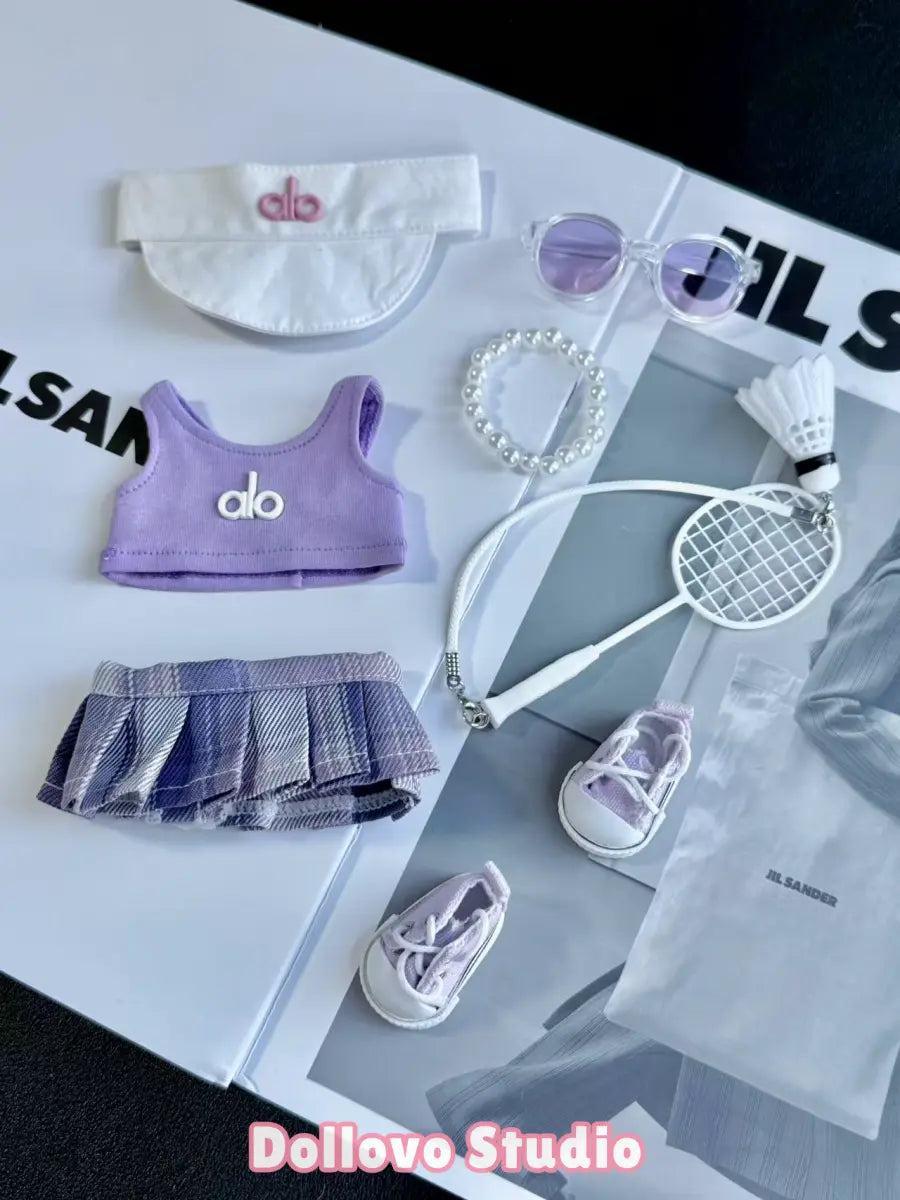 Alo Two-Tone Badminton Sports Girl Outfit