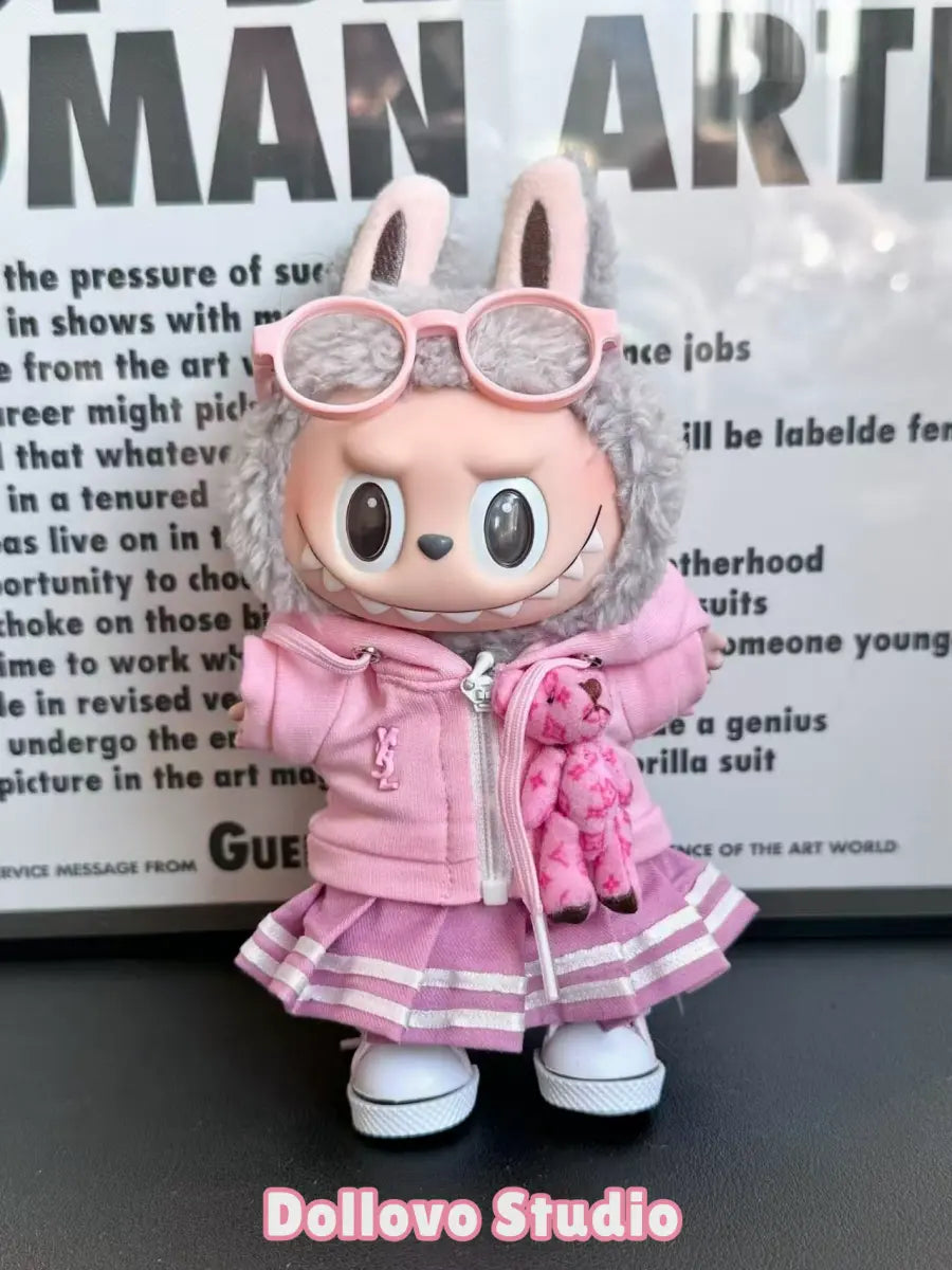 YSL Pink Bear School Girl Outfit