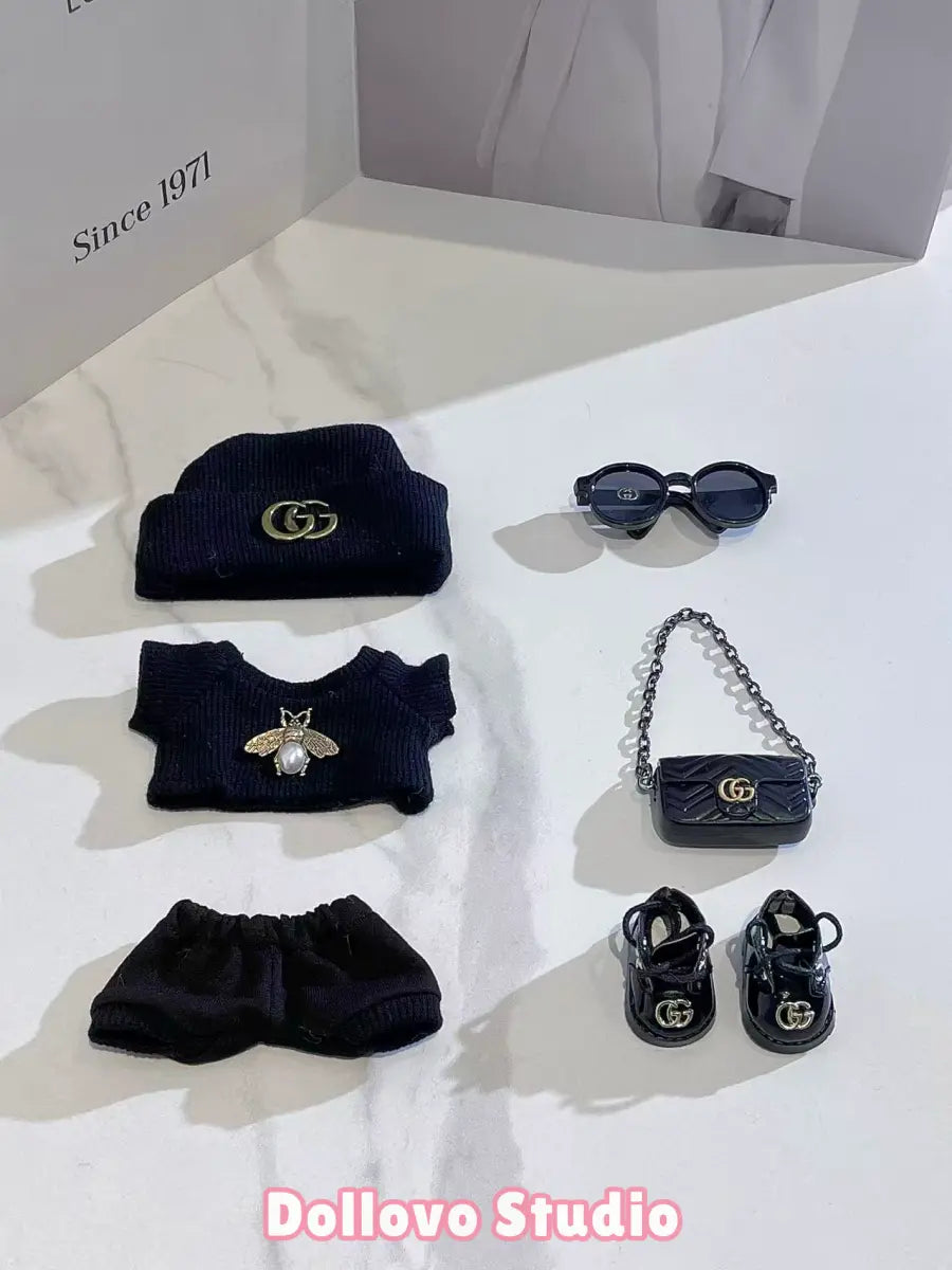 Gucci Black Urban City Outfit with Bee Knit