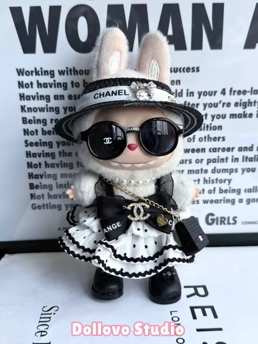 Chanel Black & White Tone Princess Dress