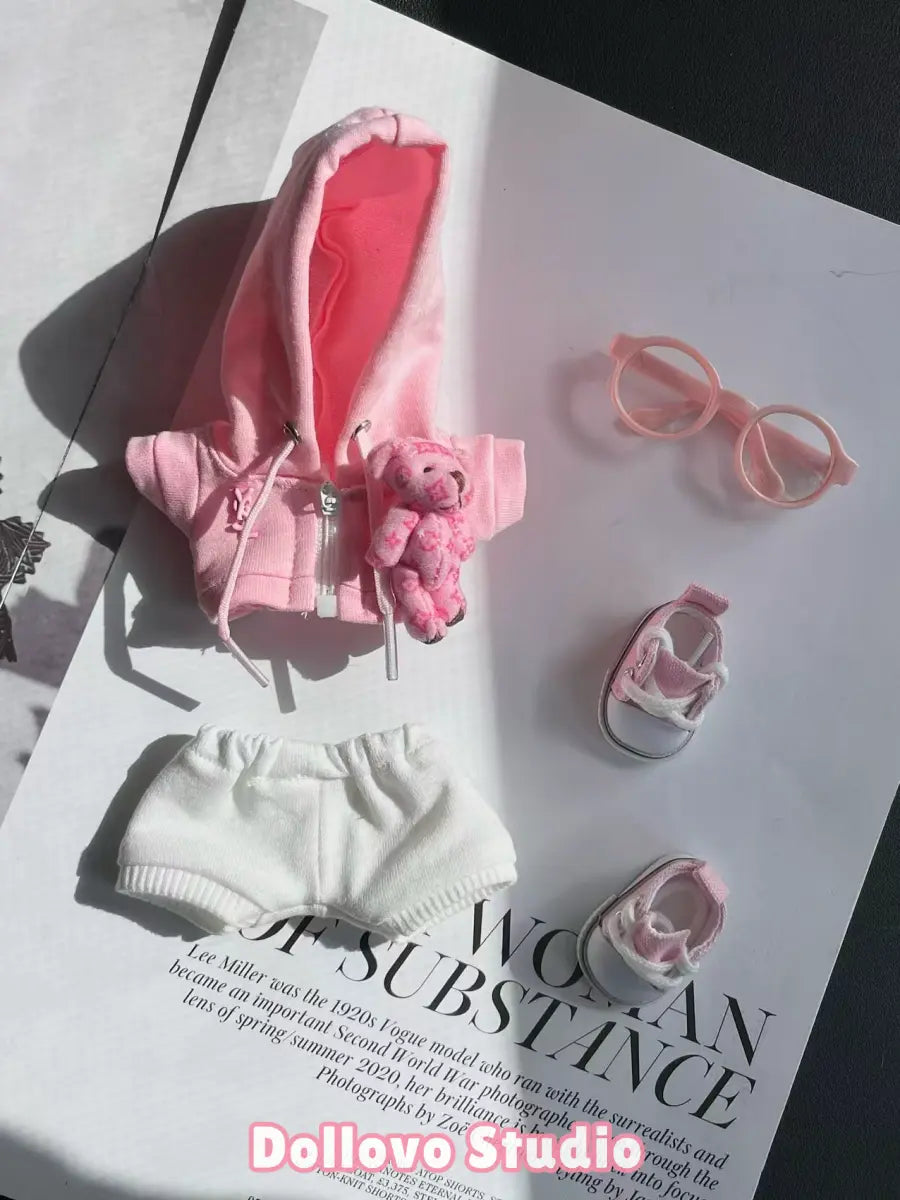 YSL Teddy Bear Hoodie & Pants Outfit
