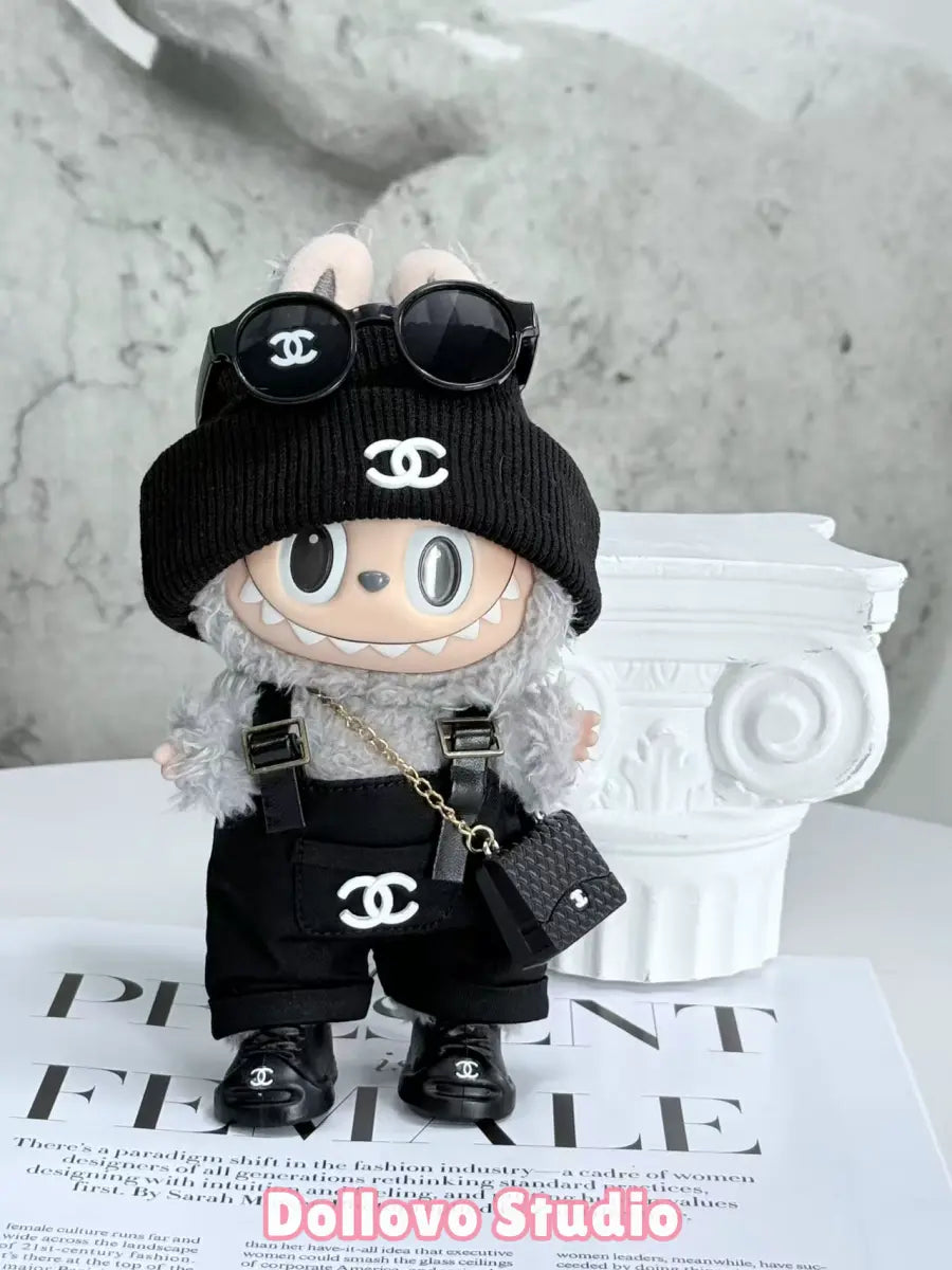 Chanel All-Black City Overall Outfits