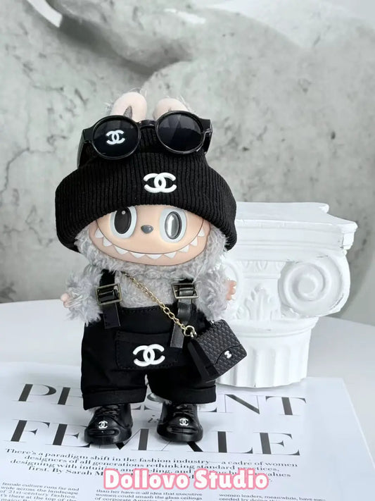 Chanel All-Black City Overall Outfits