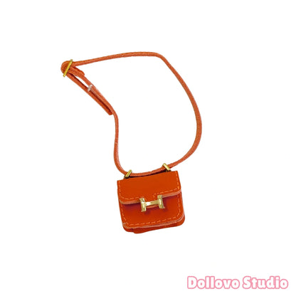 Handmade Micro H Flap Crossbody for Doll