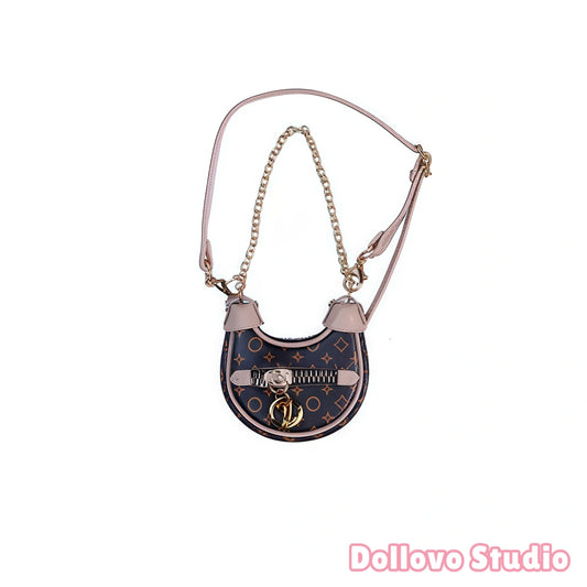 Handmade Mini Saddle Bag for Doll