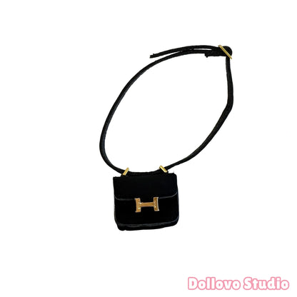 Handmade Micro H Flap Crossbody for Doll