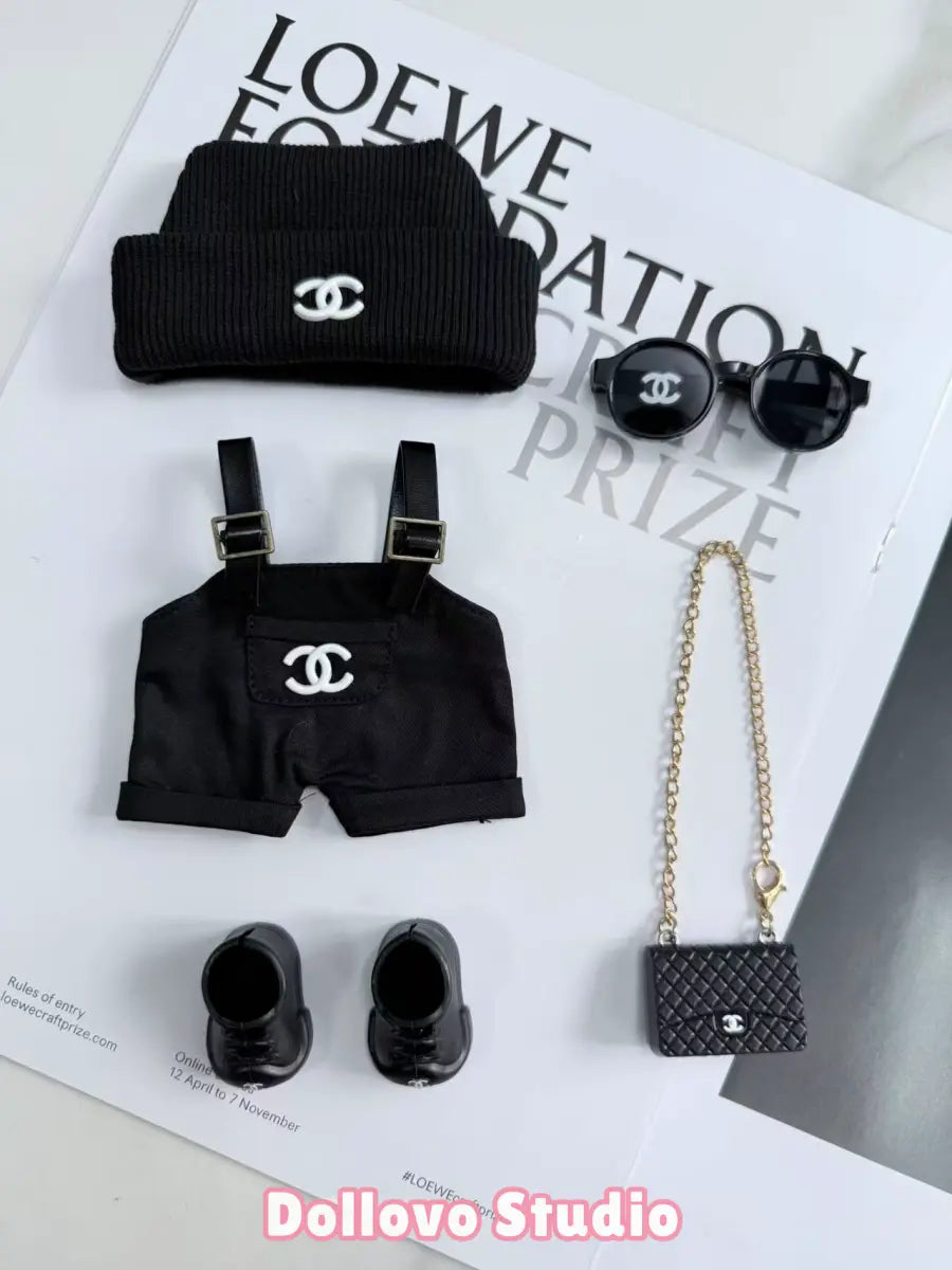 Chanel All-Black City Overall Outfits
