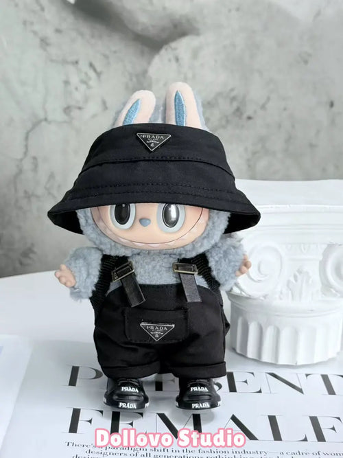 Prada All-Black City Overall Outfit