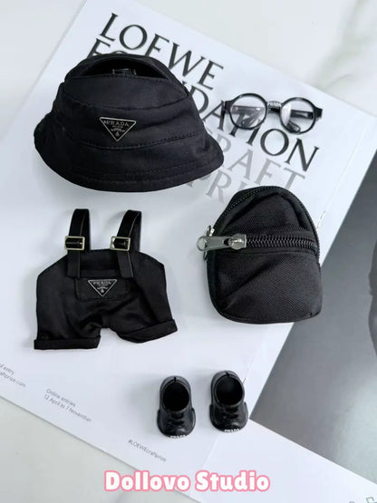 Prada All-Black City Overall Outfit