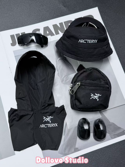 Urban Outdoor Jacket Outfit with Backpack