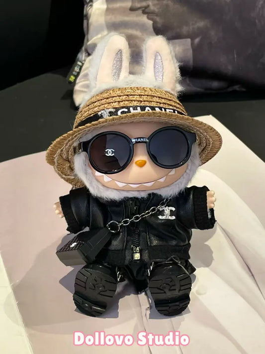 Chanel All-Black Leather City Run Outfit