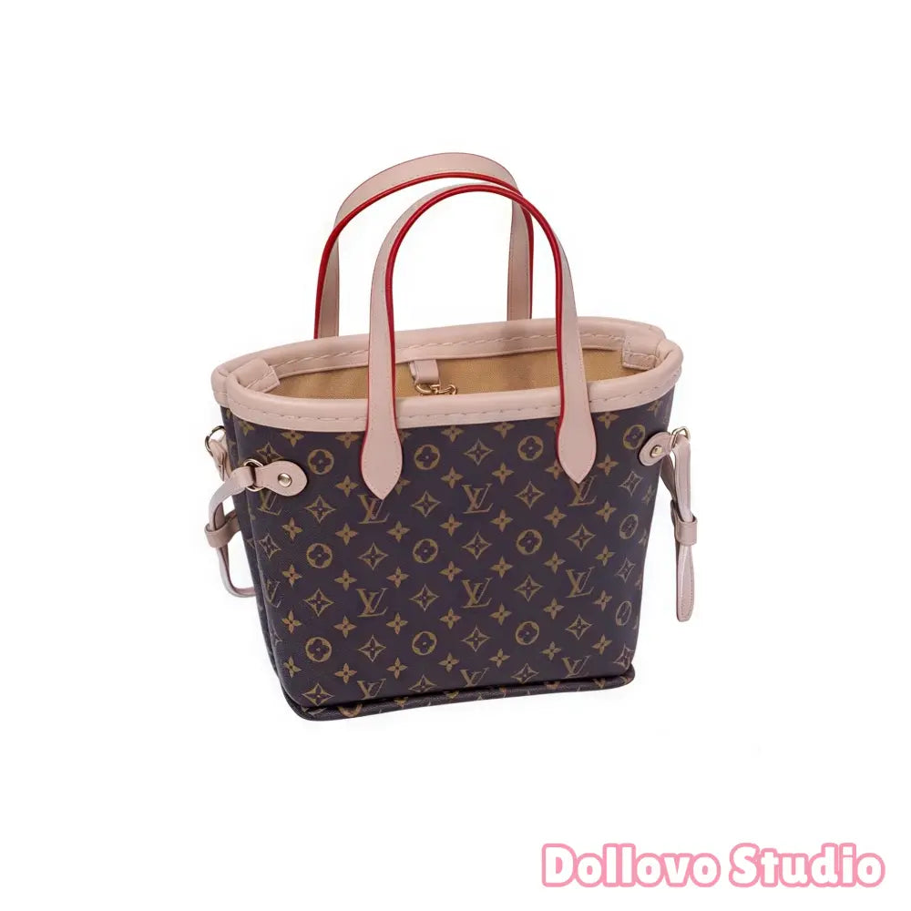 Handmade Mini Monogram Neverfull Tote  for Doll