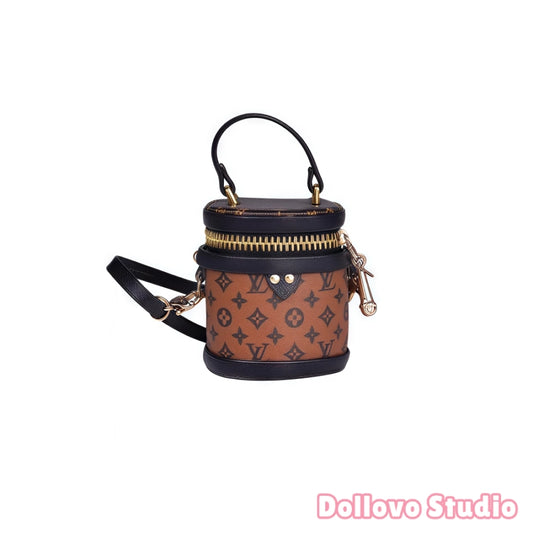 Handmade Monogram Canister Bag for Doll