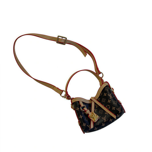 Handmade Mini Carryall Bag for Doll - L.V. Inspired