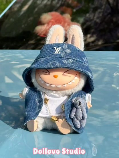 LV Teddy Bear Denim Outfit