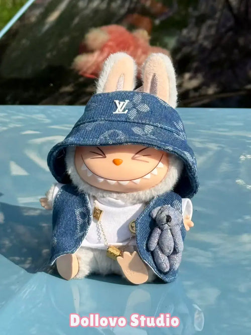 LV Teddy Bear Denim Outfit