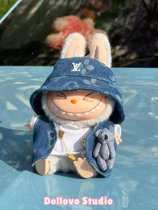 LV Teddy Bear Denim Outfit