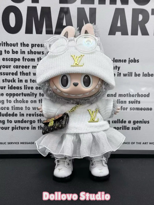 LV Urban City Winter Skirt Outfit