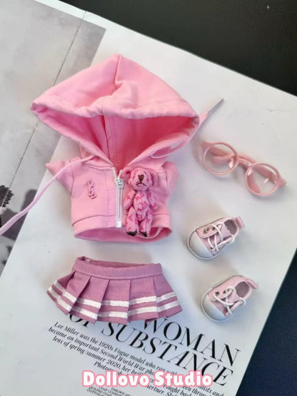 YSL Pink Bear School Girl Outfit