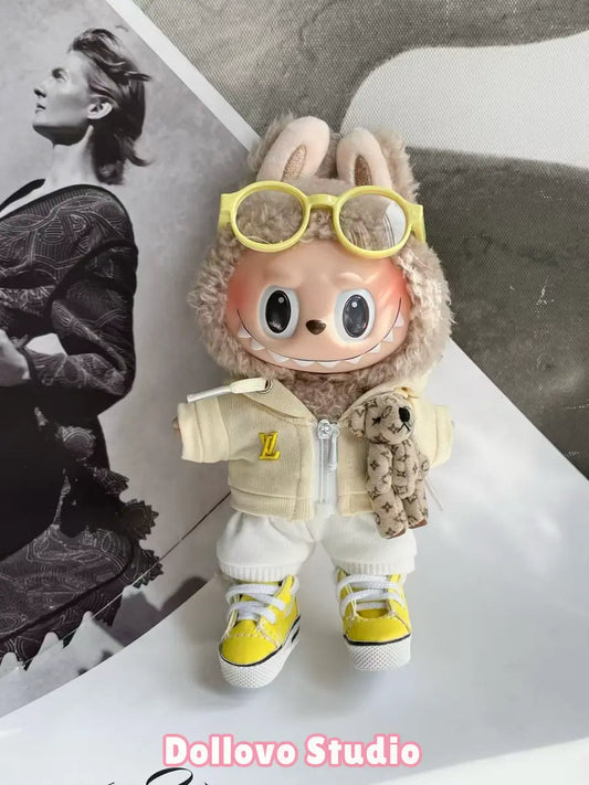 LV Teddy Bear Hoodie & Pants Outfit