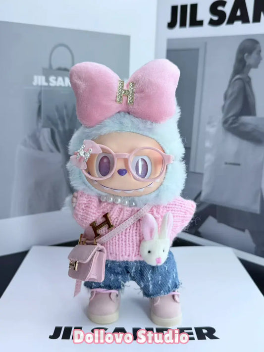 Hermes Pinky Rabbit Outfit with Bow