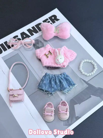 Hermes Pinky Rabbit Outfit with Bow
