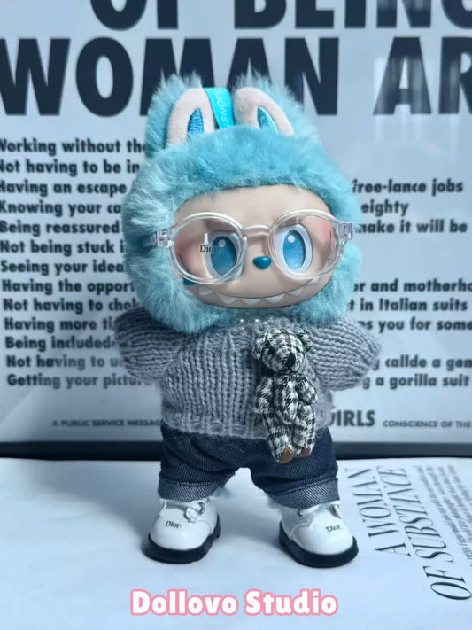 Dior Plaid Bear Winter Outfit
