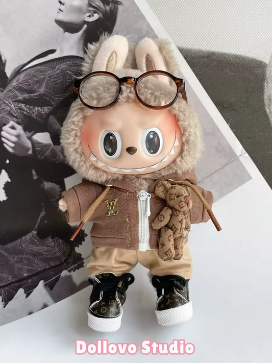 LV Teddy Bear Hoodie & Pants Outfit