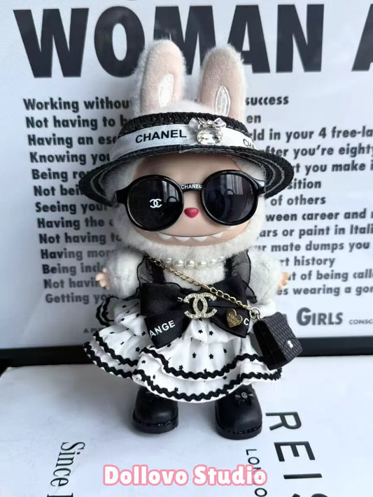 Chanel Black & White Tone Princess Dress