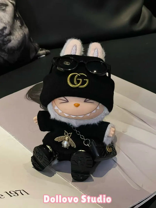 Gucci Black Urban City Outfit with Bee Knit