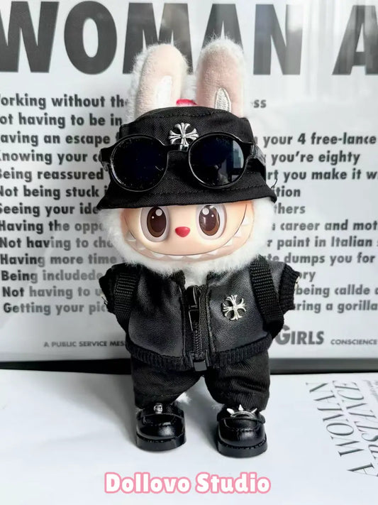 Chrome Hearts All-Black Leather Outfit