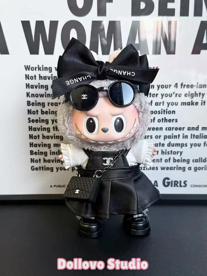 Chanel Leather Skirt with Bow
